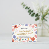 rés heureux anniverssaire à toi begleitkarte (Stehend Vorderseite)