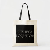 "Res Ipsa Loquitor" Tasche (Vorne)