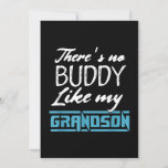 Res No Buddy like my Grandson Funny Matching Gesch Einladung<br><div class="desc">Res No Buddy like my Grandson Funny Matching Geschenk</div>