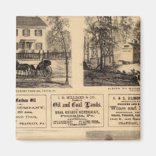 Res, Ölarbeiten, Blinds, Oil Creek, Rouseville Magnet