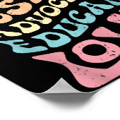 Rescue Adopt Foster Advocate Educate Love Cat Mom, Poster (Ecke)