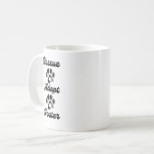Rescue Adoptier Foster - Adoptier eines Pet Day Kaffeetasse (Vorderseite Links)