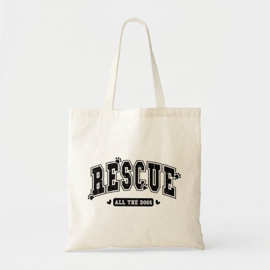 Rescue all the dogs Distressed Tragetasche (Vorne)