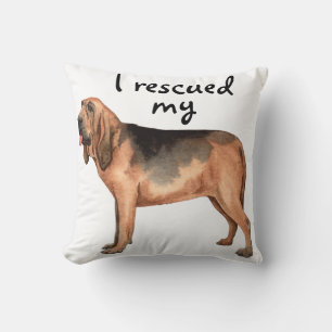 Rescue Bloodhound Throw Kissen