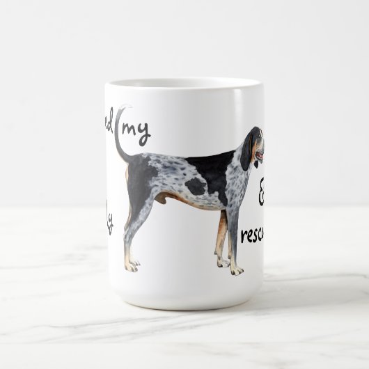 Rescue Bluetick Coonhound Kaffeetasse (Mittel)