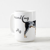 Rescue Bluetick Coonhound Kaffeetasse (Vorderseite Links)