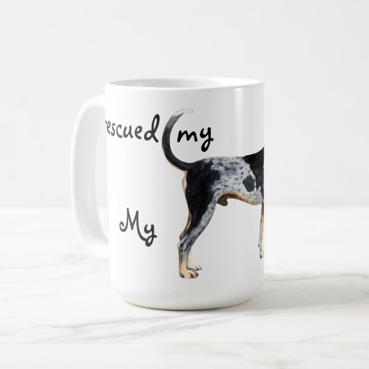Rescue Bluetick Coonhound Kaffeetasse (Vorderseite Links)