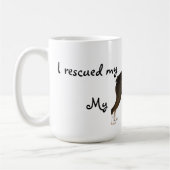 Rescue Boston Terrier Coffee Tasse (Links)