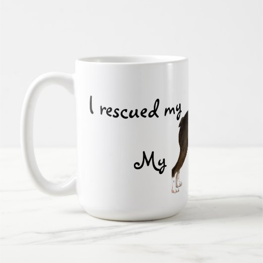 Rescue Boston Terrier Coffee Tasse (Links)
