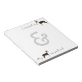 Rescue Boston Terrier Notepad Notizblock (angewinkelt)