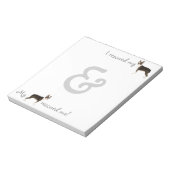 Rescue Boston Terrier Notepad Notizblock (Rotiert)