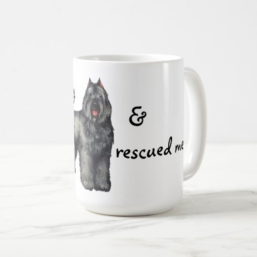 Rescue Bouvier Kaffeetasse (VorderseiteRechts)