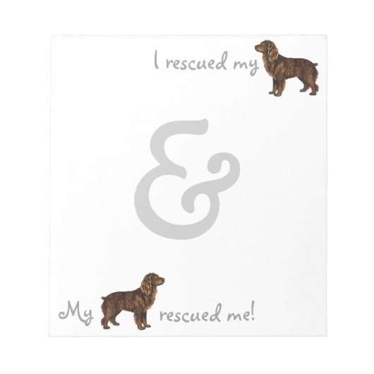 Rescue Boykin Spaniel Notizblock (Vorderseite)