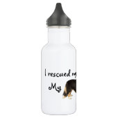 Rescue Cardigan Welsh Corgi Edelstahlflasche (Links)
