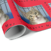 Rescue Cat Gift Wrapping Paper Geschenkpapier (Rolleneckpunkt)