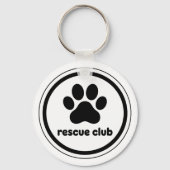 Rescue Club – United by Paws Schlüsselanhänger (Rückseite)