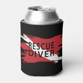 Rescue Diver, Taucherhinweis, Scuba-Flagge Dosenkühler