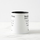 Rescue Dog Mama Definition Mug Tasse (Zentrum)
