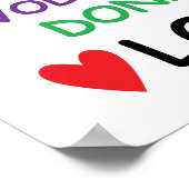 Rescue Dog Poster, Adoptiert Liebe Poster (Ecke)