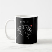 Rescue Dog Tbull Drawing Rescue Mom Adopt Dont Kaffeetasse (Links)