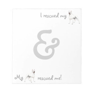 Rescue Dogo Argentino Notizblock
