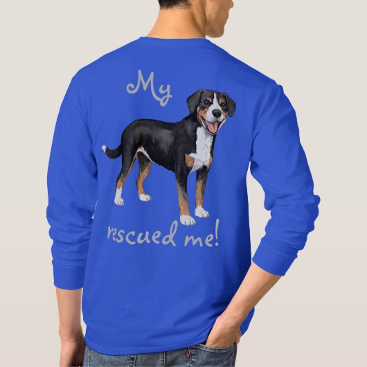 Rescue Entlebucher Mountain Hund T - Shirt (Rückseite)