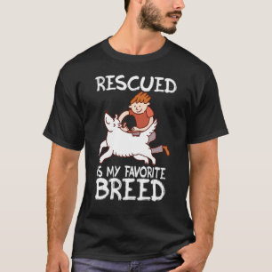 Rescue Gerettet Liebe Süße Tier Rescue Dog Katze 6 T-Shirt