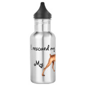 Rescue German Pinscher Edelstahlflasche (Links)