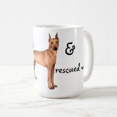 Rescue German Pinscher Kaffeetasse (VorderseiteRechts)