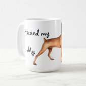 Rescue German Pinscher Kaffeetasse (Vorderseite Links)