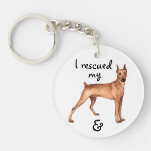 Rescue German Pinscher Schlüsselanhänger