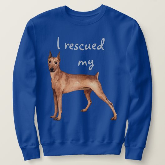 Rescue German Pinscher Sweatshirt (Design vorne)