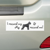 Rescue Giant Schnauzer Autoaufkleber (Auf Auto)