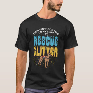 Rescue Glitzer für Rescue Hund Mama Vater Hunde Ad T-Shirt