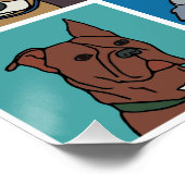 Rescue Hund Cartoon Poster (Ecke)