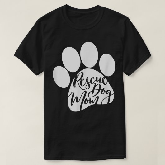 Rescue Hund Mama Furbaby Rescue Hund für Frauen  T-Shirt (Design vorne)