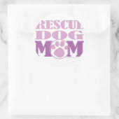 Rescue Hund Mama Runder Aufkleber (Tasche)