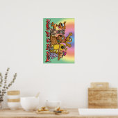 Rescue Hund sind die beste Rasse! Poster (Küche)