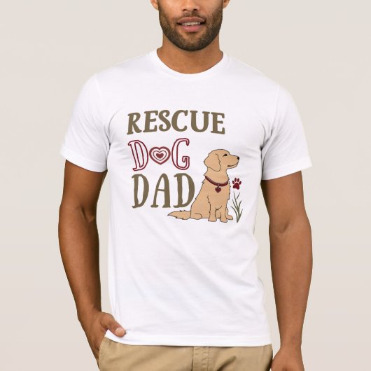 Rescue Hund Vater T-Shirt (Vorderseite)