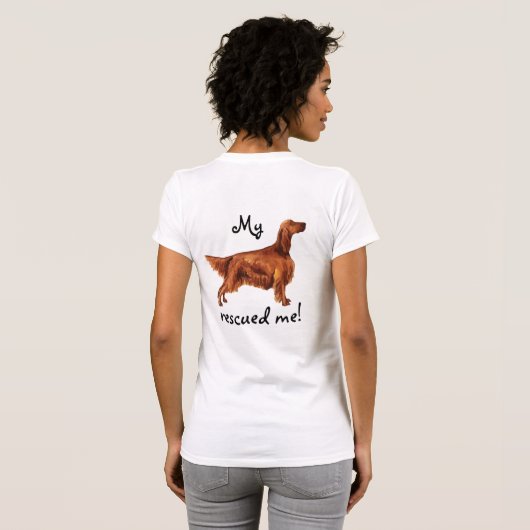 Rescue Irish Setter T-Shirt (Schwarz voll)