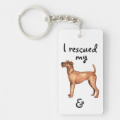 Rescue Irish Terrier Schlüsselanhänger (Vorderseite)