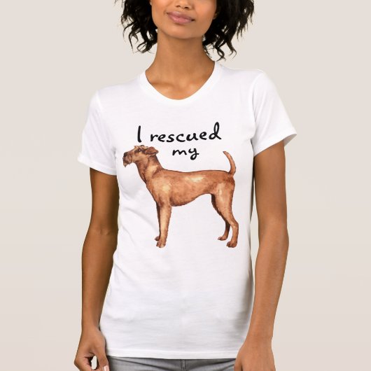 Rescue Irish Terrier T-Shirt (Vorderseite)