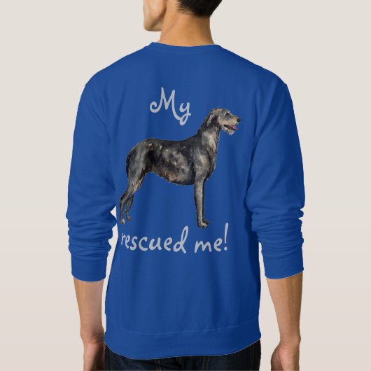 Rescue Irish Wolfhound Sweatshirt (Rückseite)
