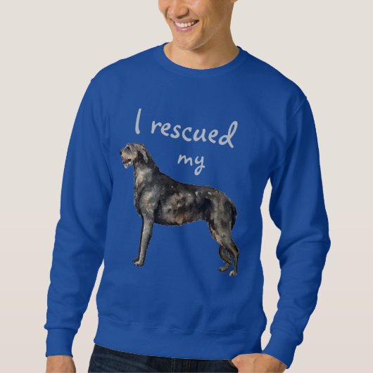 Rescue Irish Wolfhound Sweatshirt (Vorderseite)