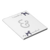 Rescue Kerry Blue Notizblock (angewinkelt)