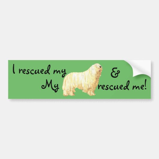 Rescue Komondor Autoaufkleber (Vorne)