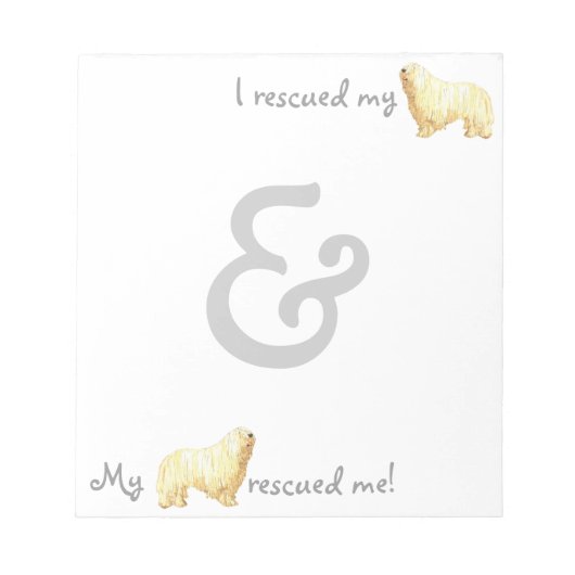 Rescue Komondor Notizblock (Vorderseite)