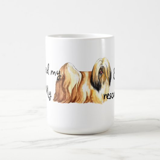 Rescue Lhasa Apso Kaffeetasse (Mittel)