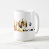Rescue Lhasa Apso Kaffeetasse (VorderseiteRechts)