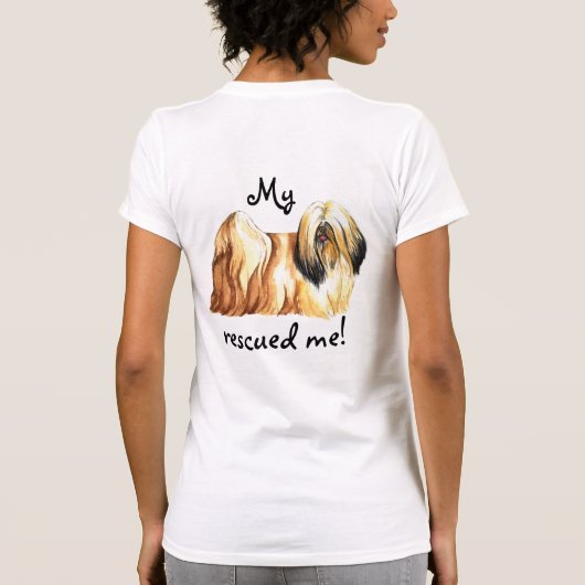 Rescue Lhasa Apso T-Shirt (Rückseite)